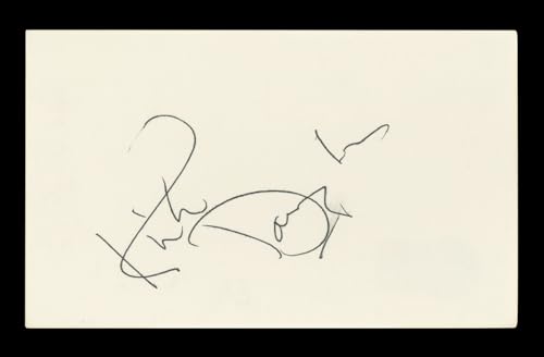 Kirk Douglas Spartacus Authentic Signed 3x5 Index Card Autographed BAS #BL96594