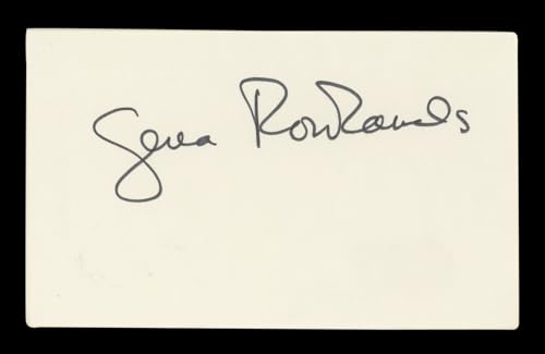 Gena Rowlands The Notebook Signed 3x5 Index Card Autographed BAS #AD70239