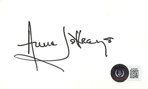 Anne Jeffreys Topper Authentic Signed 3x5 Index Card Autographed BAS #BJ63992