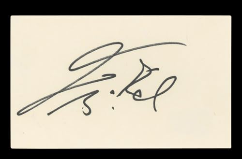 Theodore Bikel My Fair Lady Signed 3x5 Index Card Autographed BAS #AD70196