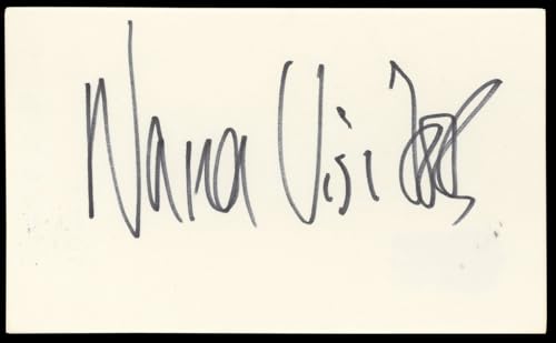 Nana Visitor Star Trek: Deep Space Nine Signed 3x5 Index Card BAS #BN89213