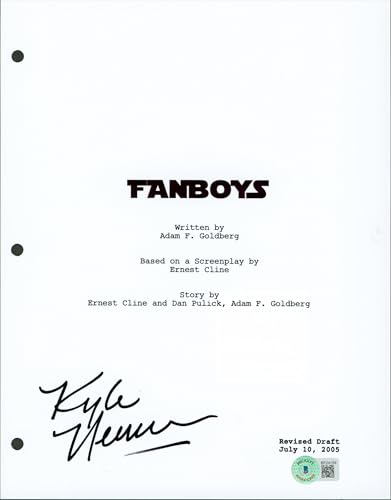 Kyle Newman Fanboys Authentic Signed 8.5x11 Fanboys Script Cover BAS #BF24159