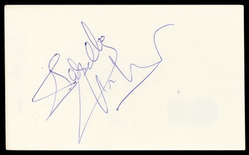 Gabrielle Anwar The Three Musketeers Signed 3x5 Index Card BAS #BL98630