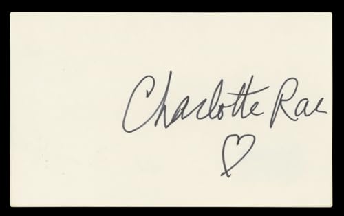 Charlotte Rae The Facts of Life Authentic Signed 3x5 Index Card BAS #BL96724
