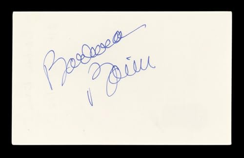 Barbara Bain Mission: Impossible Signed 3x5 Index Card Autographed BAS #AD70341