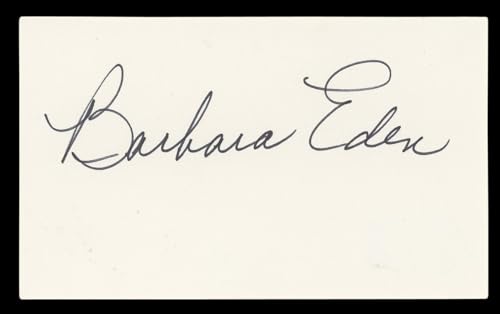 Barbara Eden I Dream of Jeannie Authentic Signed 3x5 Index Card BAS #BL96721