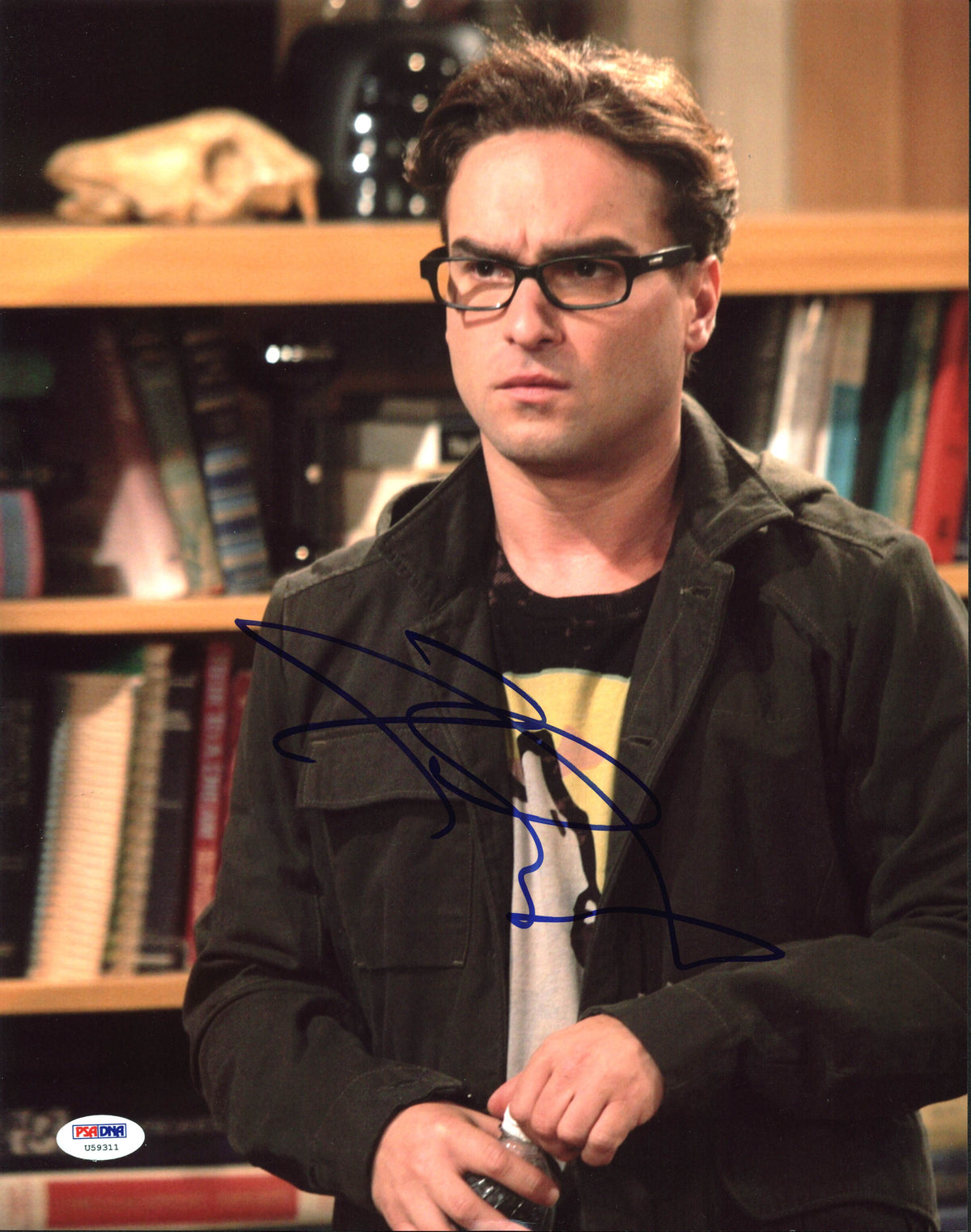 Johnny Galecki The Big Bang Theory Authentic Signed 11X14 Photo PSA/DNA #U59311