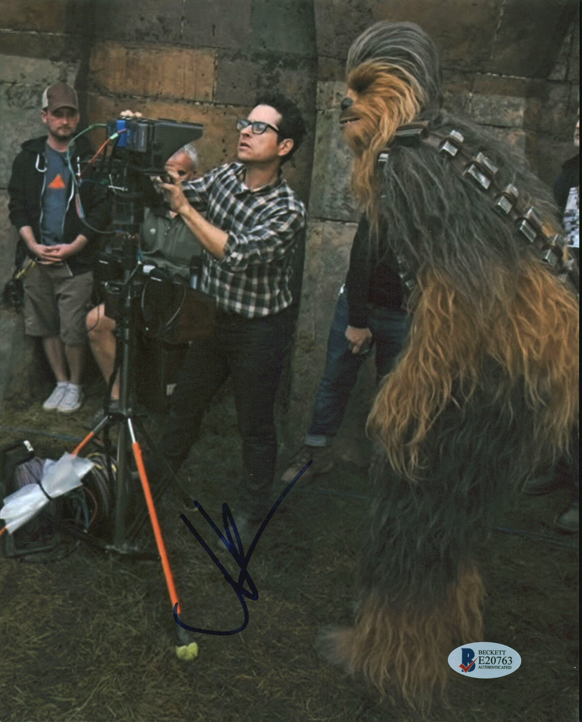 J.J. Abrams Star Wars The Force Awakens Authentic Signed 8x10 Photo BAS #E20763
