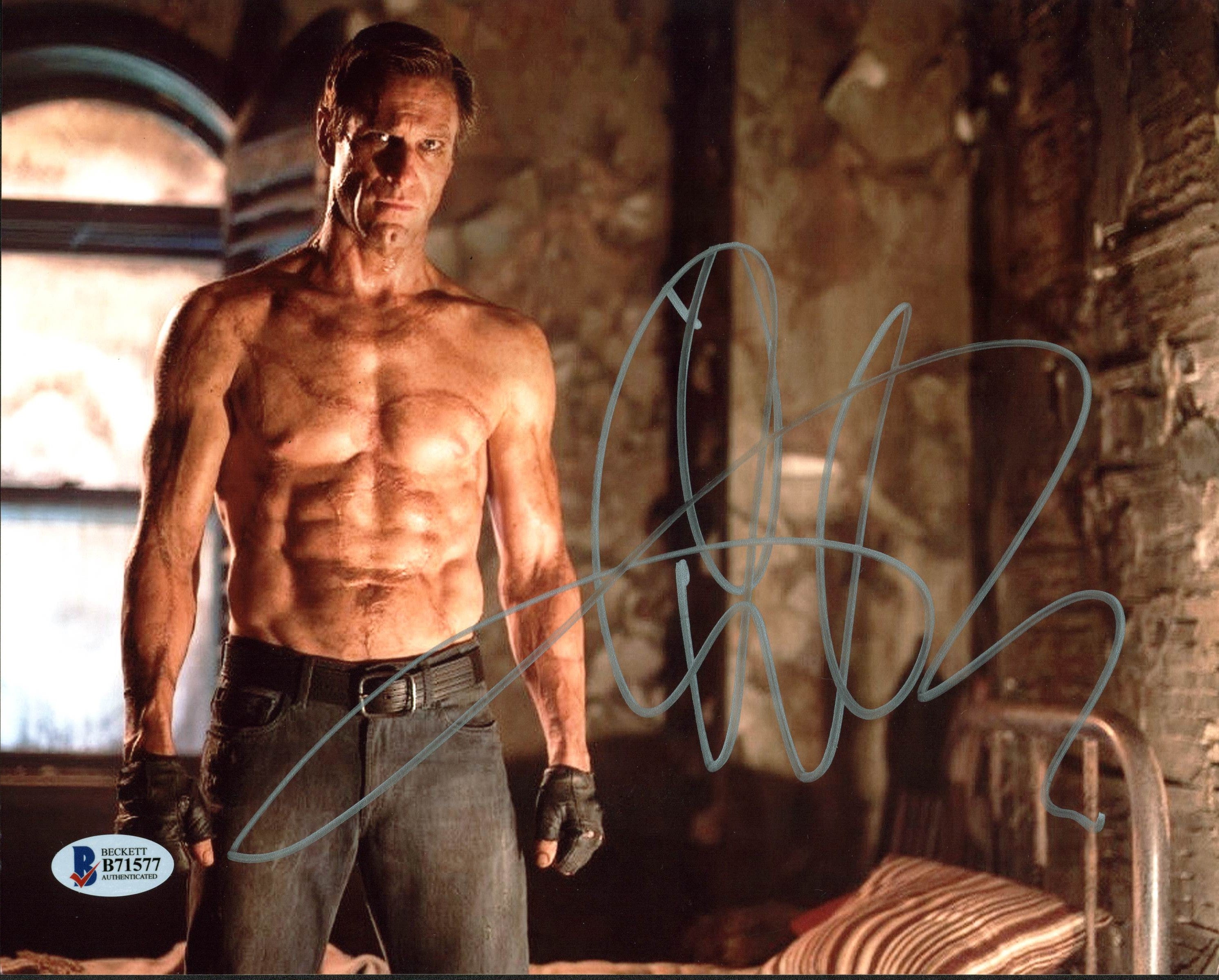 Aaron Eckhart I, Frankenstein Authentic Signed 8X10 Photo BAS #B71577