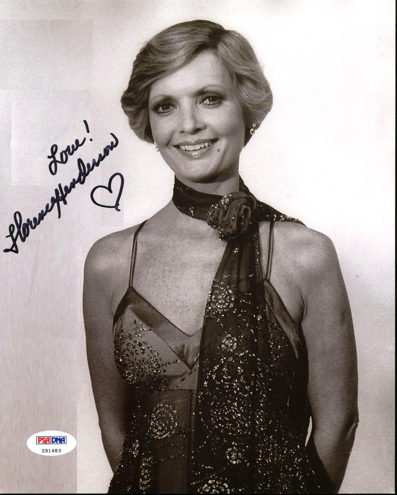 Florence Henderson The Brady Bunch Authentic Signed 8X10 Photo PSA/DNA #Z91483