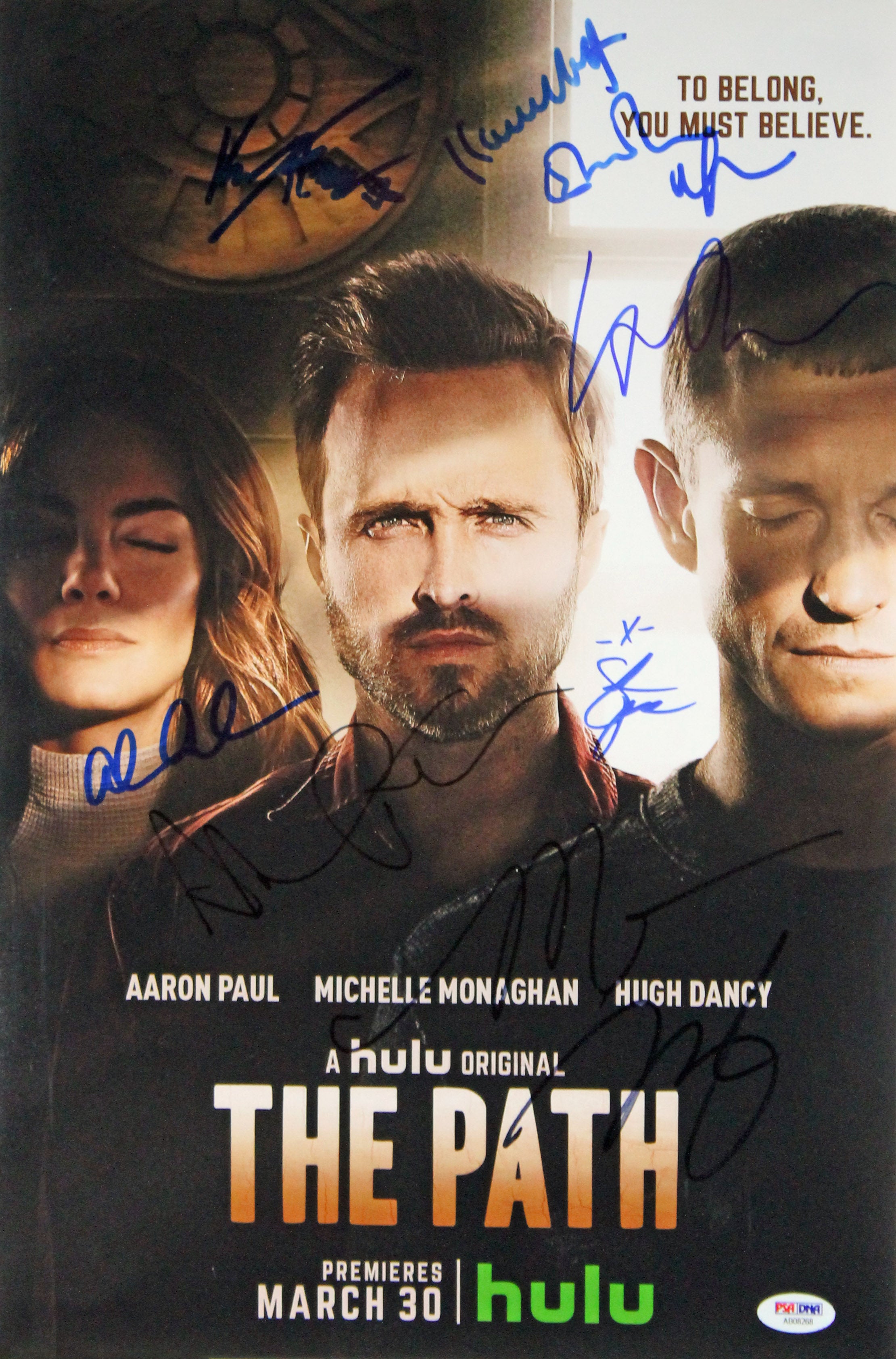 The Path (9) Monaghan, Paul, Kelly, Signed 12x18 Movie Poster PSA/DNA #AB08268