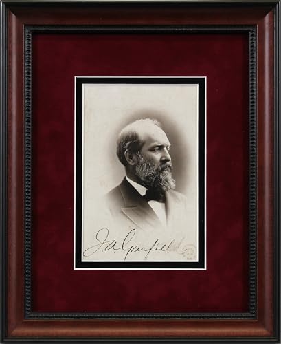 James Garfield Authentic Signed Framed 3.75x5.75 Portrait Photo BAS #AC33509