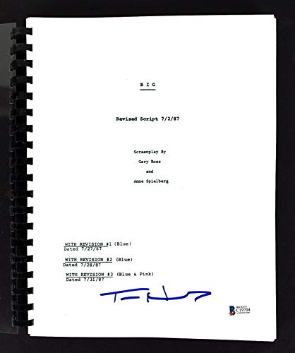 Tom Hanks Big Authentic Signed Replica Movie Script Autographed BAS #C19704