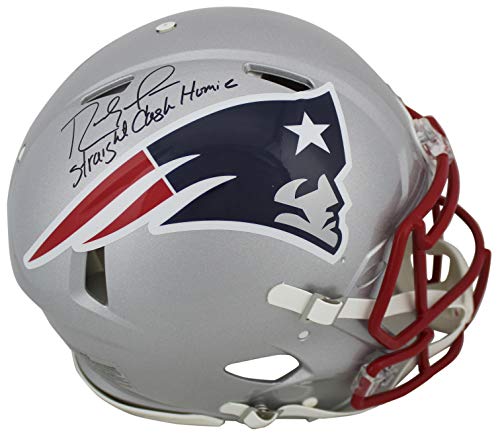 Patriots Randy Moss "Straight Cash Homie" 
Signed Proline F/S Speed Helmet BAS