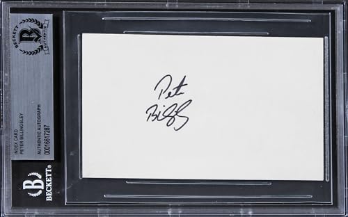 Peter Billingsley A Christmas Story Authentic Signed 3x5 Index Card BAS Slabbed
