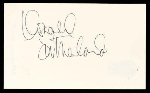 Donald Sutherland Animal House Authentic Signed 3x5 Index Card BAS #BN06479