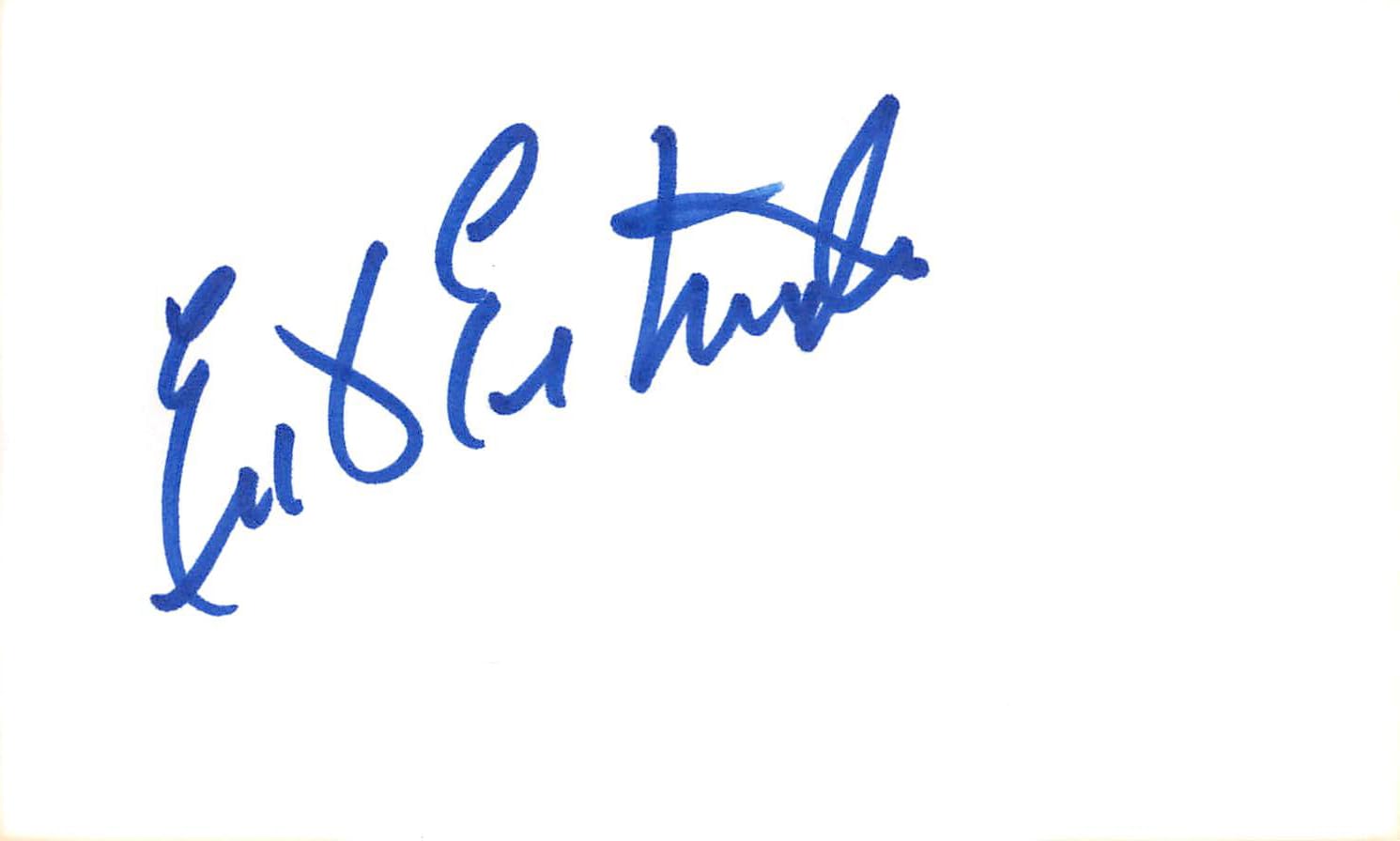 Erik Estrada CHiPS Authentic Signed 3x5 Index Card Autographed BAS #BL96263