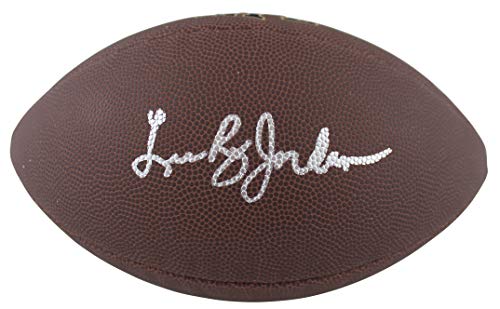Cowboys Lee Roy Jordan Authentic Signed Super Grip Nfl Football BAS Witnessed