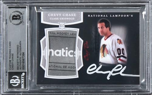 Chevy Chase Christmas Vacation Signed Relic Card One of One BAS Slab #16567384
