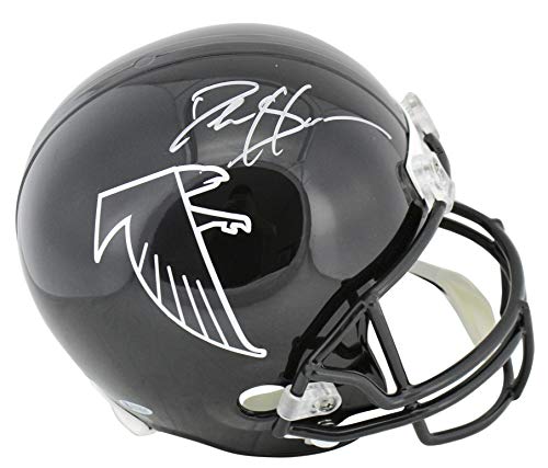 Falcons Deion Sanders Authentic Signed Full Size TB Rep Helmet BAS Witnessed