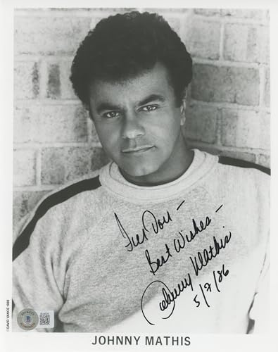 Johnny Mathis Singer "For Don Best Wishes" Signed 8x10 Photo BAS #BL44534