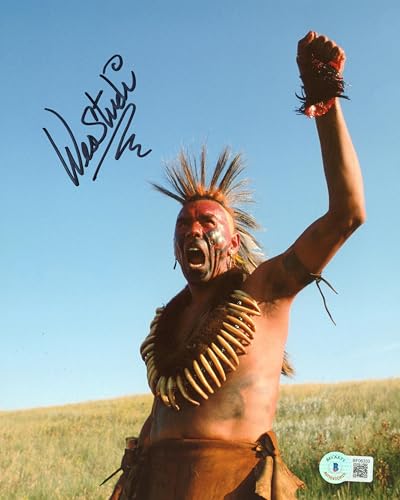 Wes Studi Dances with Wolves Authentic Signed 8x10 Photo BAS #BF06333
