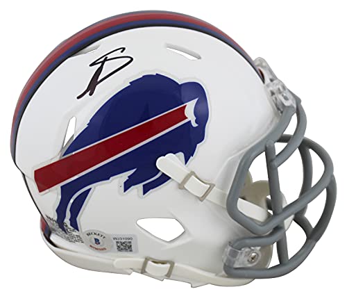 Bills Stefon Diggs Authentic Signed Speed Mini Helmet Autographed BAS