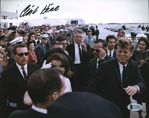 Clint Hill JFK Assassination Secret Service Agent Signed 8x10 Photo BAS #E20723