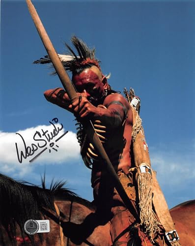 Wes Studi Dances with Wolves Authentic Signed 8x10 Vertical Photo BAS 3