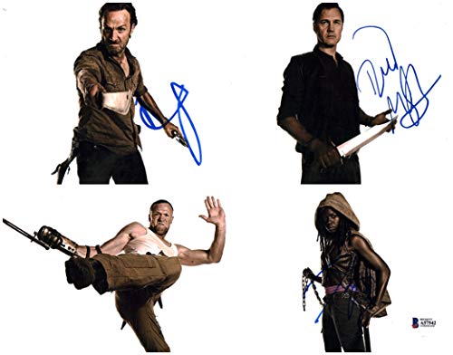 The Walking Dead (3) Lincoln, Guira & Morrissey Signed 11x14 Photo BAS #A57542