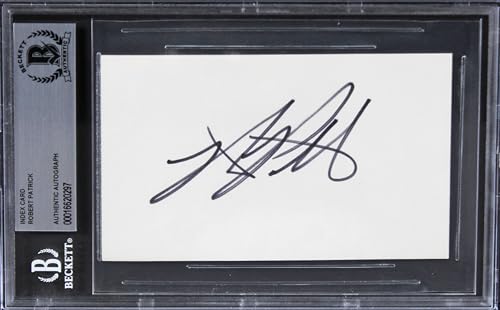 Robert Patrick Terminator 2 Authentic Signed 3x5 Index Card BAS Slabbed 2