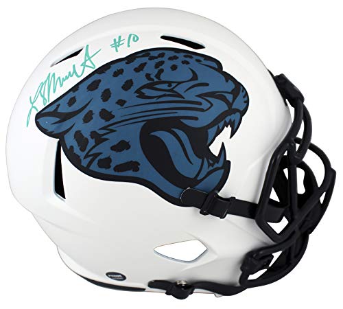 Jaguars Laviska Shenault Jr. Signed Lunar Full Size Speed Rep Helmet BAS Witness