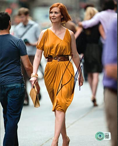 Cynthia Nixon Sex And The City Authentic Signed 8x10 Photo BAS #BJ084572
