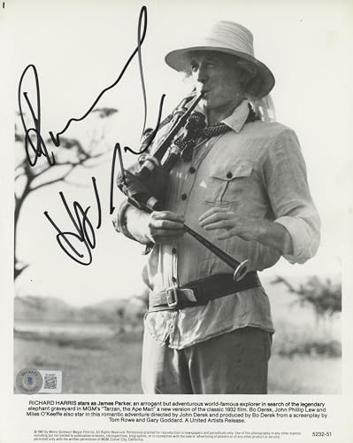Richard Harris Tarzan, the Ape Man Authentic Signed 8x10 Photo BAS #BL44597