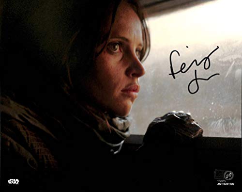 Felicity Jones Rogue One A Star Wars Story Signed 8x10 Photo Topps Authentics