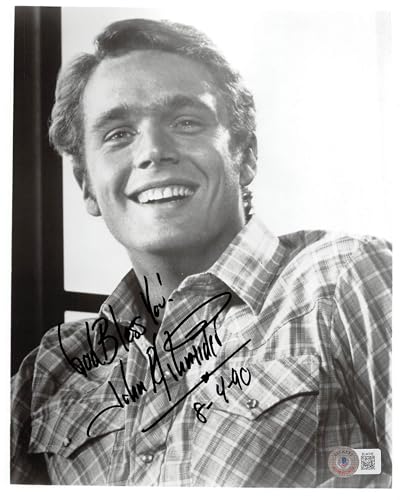 John Schneider Dukes of Hazzard "God Bless You!" Signed 8x10 Photo BAS #BL44745