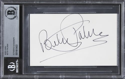 Betsy Palmer Friday The 13th Authentic Signed 3x5 Index Card BAS Slabbed