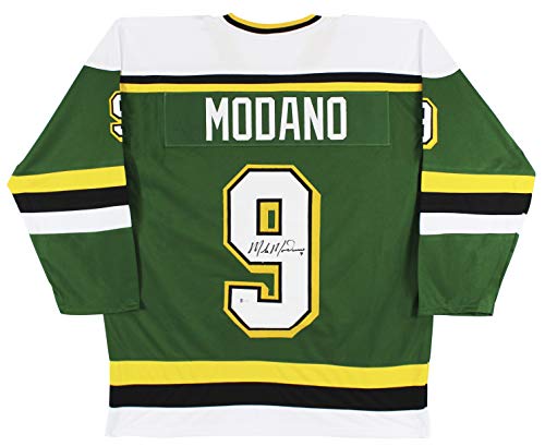 Mike Modano Authentic Signed Green Pro Style Jersey Autographed BAS Witnessed