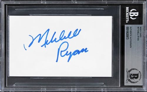 Mitchell Ryan Grosse Pointe Blank Authentic Signed 3x5 Index Card BAS Slabbed 2