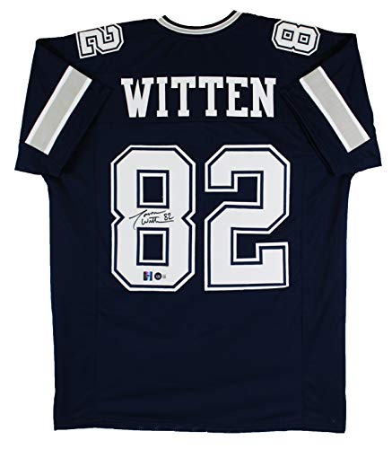 Jason Witten Authentic Signed Navy Blue Pro Style Jersey BAS Witnessed