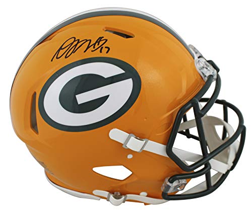 Packers Davante Adams Signed Full Size Speed Proline Helmet JSA Witness