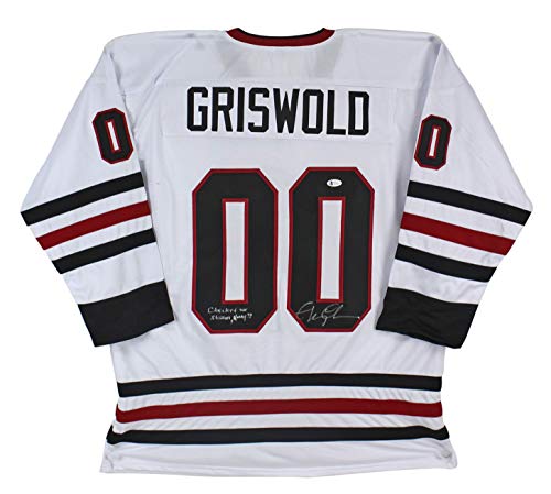 Chevy Chase Christmas Vacation "Checked Our S******* Honey??" Signed Jersey BAS