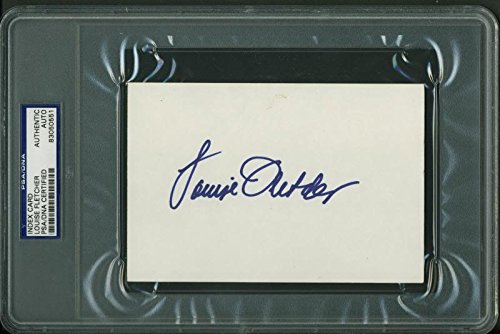 Louise Fletcher Authentic Signed 4X6 Index Card Autographed PSA/DNA Slabbed