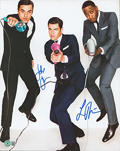 Lemorne Morris & Max Greenfield New Girl Signed 11x14 Photo BAS #BA75446