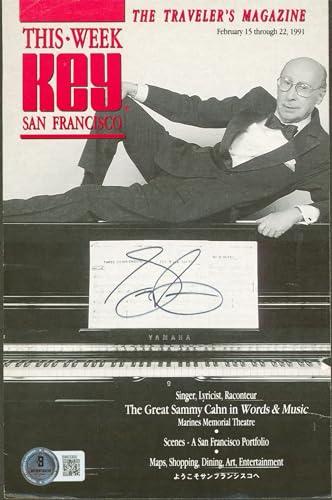Musician Sammy Cahn Authentic Signed Magazine Page Autographed BAS #BM03300