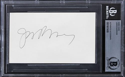 James Burrows Cheers Authentic Signed 3x5 Index Card Autographed BAS Slabbed 1