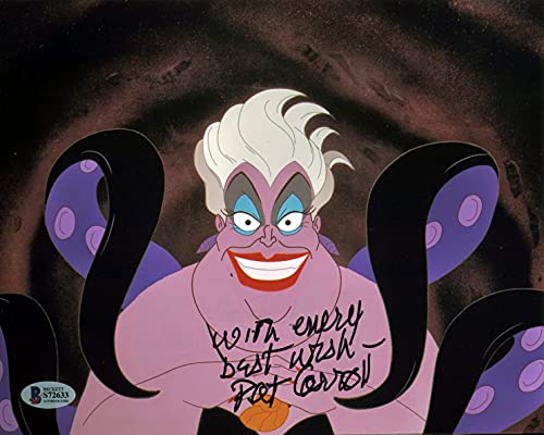 Pat Carroll The Little Mermaid Authentic Signed 8x10 Photo BAS #S72633`
