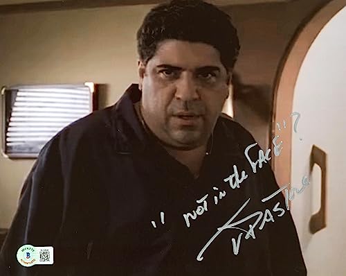 Vincent Pastore The Sopranos "'Not in the Face'?" Signed 8x10 Photo BAS #BJ32646