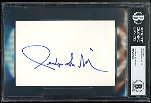 Penelope Ann Miller Carlito's Way Authentic Signed 4x6 Index Card BAS Slabbed