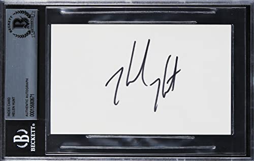 Helen Hunt Mad About You Authentic Signed 3x5 Index Card Autographed BAS Slabbed